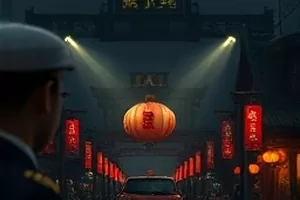 动画像素旅人封面，像素风格旅人穿行方块地图