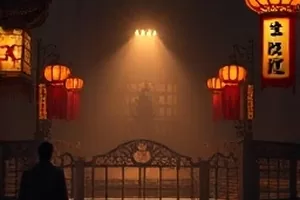 作品红线电台封面，老旧收音机与缠绕的红色电线